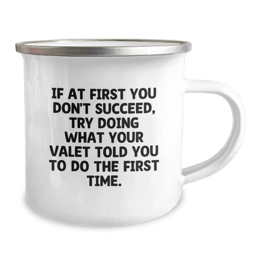 Funny Valet Gifts, Birthday Unique Gifts for Valet, Camping Mug with Inspirational Quote - Gifts from Friends for Valet - Image 2