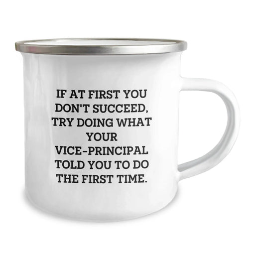 Funny Vice-principal Gifts from Friends: Birthday Unique Gifts for Vice-principal, Vice-principal Lovers, Vice-principal Enthusiasts - Vice-principal Camping Mug - Image 2