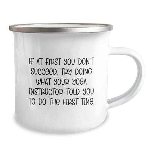 Funny Yoga Instructor Camping Mug Gifts from Family for Graduation Unique Gift - Image 2