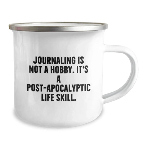 Funny Journaling Gifts for Men Women Friends Birthday Unique Camping Mug - 'Journaling Is Not A Hobby' - Image 2