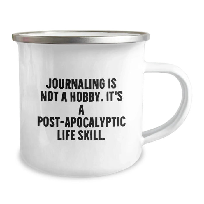 Funny Journaling Gifts for Men Women Friends Birthday Unique Camping Mug - 'Journaling Is Not A Hobby' - Image 2