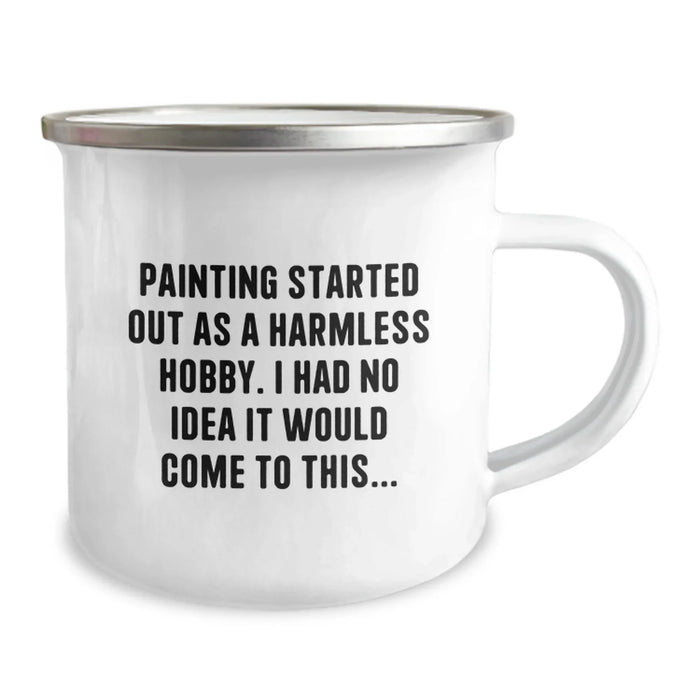 Camping Mug Funny Painting Birthday Unique Gift for Painting Lovers from Family - Image 2