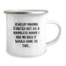 Jewelry Making Gifts for Women Funny Quote Camping Mug - 'Jewelry Making Started Out As A Harmless Hobby' Enamel 12 oz Stainless Steel Mug for Christmas Unique Gifts from Friends - Image 2
