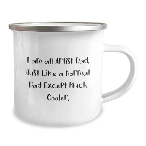 Funny Artist Dad Gifts for Him, Camping Mug for Graduation Unique Gifts from Son - Image 2