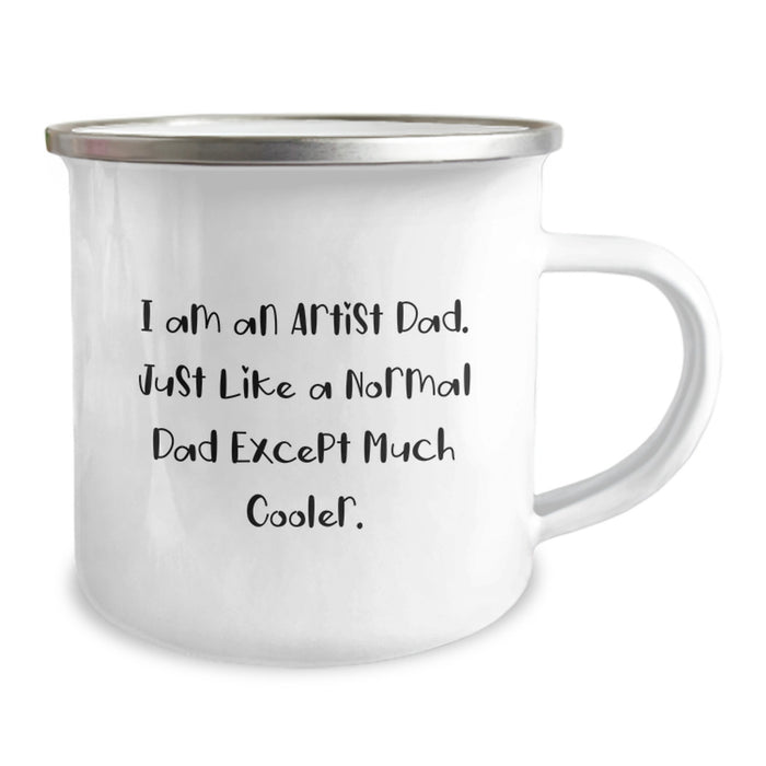Funny Artist Dad Gifts for Him, Camping Mug for Graduation Unique Gifts from Son - Image 2