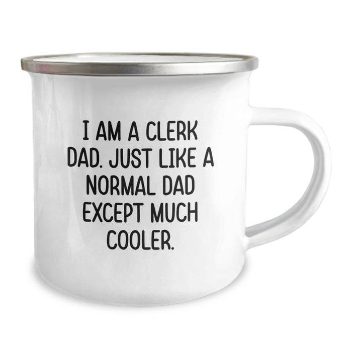 Funny Clerk Camping Mug Gifts from Dad for Graduation Unique Celebration - Image 2