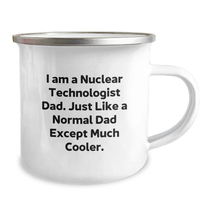 Nuclear Technologist Dad Camping Mug - Funny Gift for Nuclear Technologist Graduation - Gifts from Family to Nuclear Technologist Men - Image 2