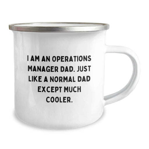 Funny Operations Manager Dad Gifts, Camping Mug for Operations Manager Men, Graduation Unique Gifts from Dad - Image 2