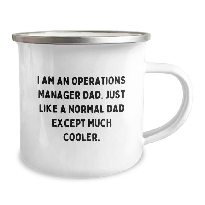 Funny Operations Manager Dad Gifts, Camping Mug for Operations Manager Men, Graduation Unique Gifts from Dad - Image 2