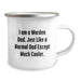 Funny Warden Gifts, I Am A Warden Dad Camping Mug, Perfect Christmas Unique Gifts from Dad to Warden - Image 2