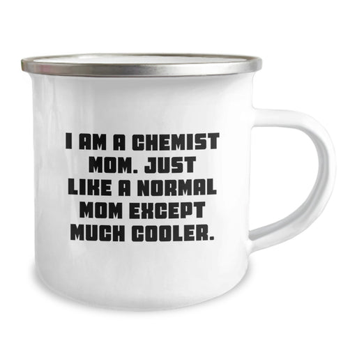 Cool Chemist Mom Graduation Gifts for Him, Funny Camping Mugs for Chemist Friends and Family, 12 oz Stainless Steel Enamel Finish - Gifts from Men, Women, or Friends to Chemist Graduates - Image 2