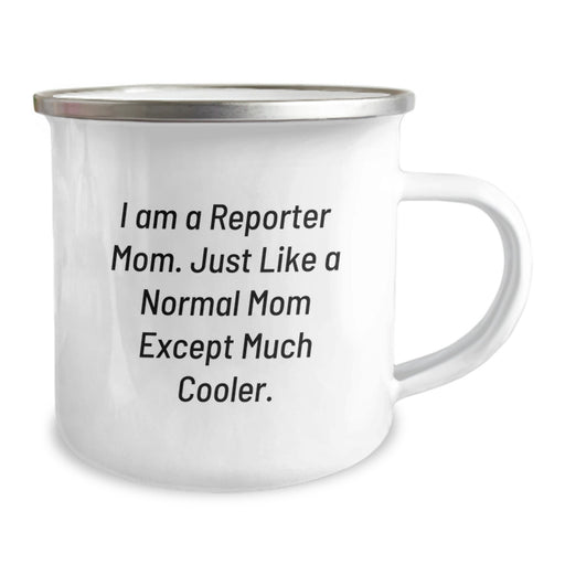 Fun Camping Mug for Reporter Mom Friends Graduation Unique Gifts from Family - Image 2