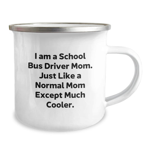 Funny School Bus Driver Mom Gifts for Men - Camping Mug for School Bus Driver Graduation Unique Gifts from Mom - Image 2