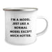 Funny Birthday Unique Gifts for Model Lovers - I'm A Model, Just Like A Normal Model Except Much Hotter. Unique Camping Mug for Model Enthusiasts from Friends - Image 2