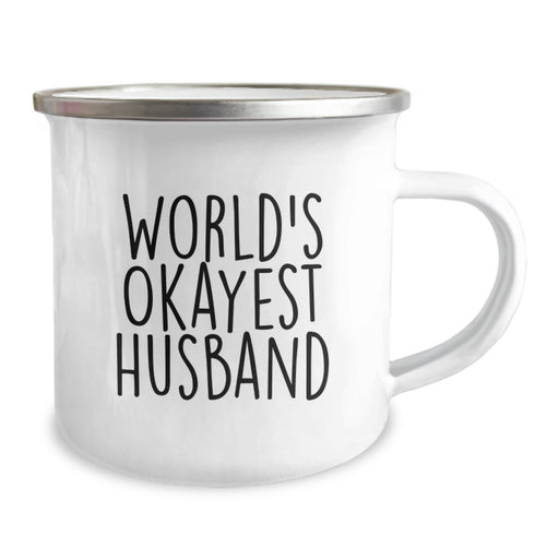 Funny Husband Camping Mug Gifts from Friends for Graduation Unique Husband Tees - Image 2