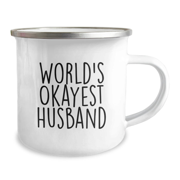 Funny Husband Camping Mug Gifts from Friends for Graduation Unique Husband Tees - Image 2