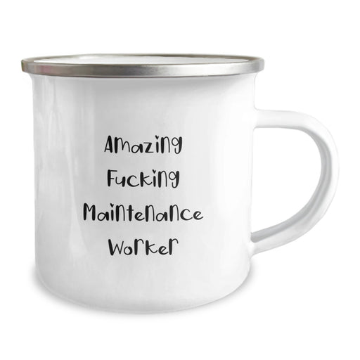 Funny Maintenance Worker Gifts for Men, Maintenance Worker Camping Mug, 'Amazing F--king Maintenance Worker' Quote, Unique Graduation Unique Gifts - Image 2