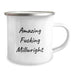 Funny Millwright Gifts, Amazing Camping Mug for Birthday from Friends to Family, 'Amazing F--king Millwright' Quote, 12 oz Stainless Steel with Enamel Finish - Image 2