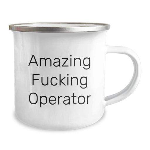 Funny Operator Gifts for Men, 'Amazing F--king Operator' Camping Mug, Graduation Unique Gifts from Friends - Image 2