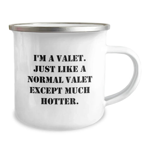 Unique Valet Gifts for Him, Funny Camping Mug, Valentine's Unique Gifts for Valet Men from Friends - Image 2