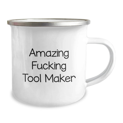 Funny Tool Maker Gifts from Friends - 'Amazing F--king Tool Maker' Graduation Unique Gifts for Tool Maker Men - Tool Maker Camping Mug - Image 2