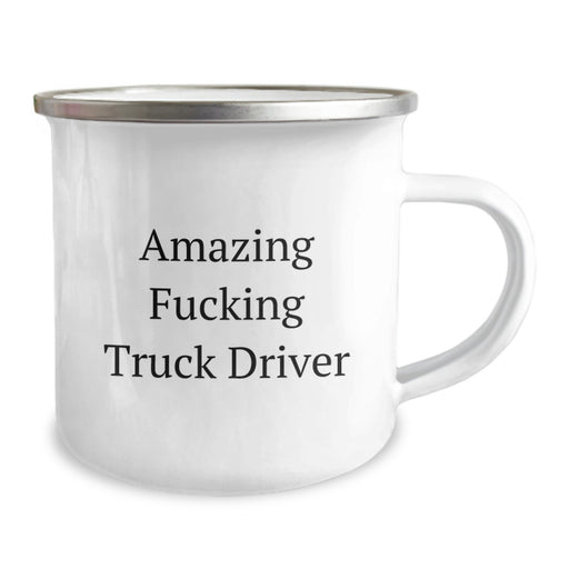 Funny Truck Driver Gifts for Men, Camping Mug, Amazing 'F--king Truck Driver' Quote, Unique Graduation Gift from Friends or Family - Image 2