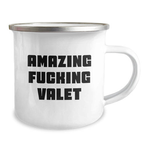 Funny Valet Gifts from Men, Camping Mug for Valet, Amazing 'F--king Valet' Quote, Unique Graduation Gifts for Valets, Funny Valet Mugs - Image 2