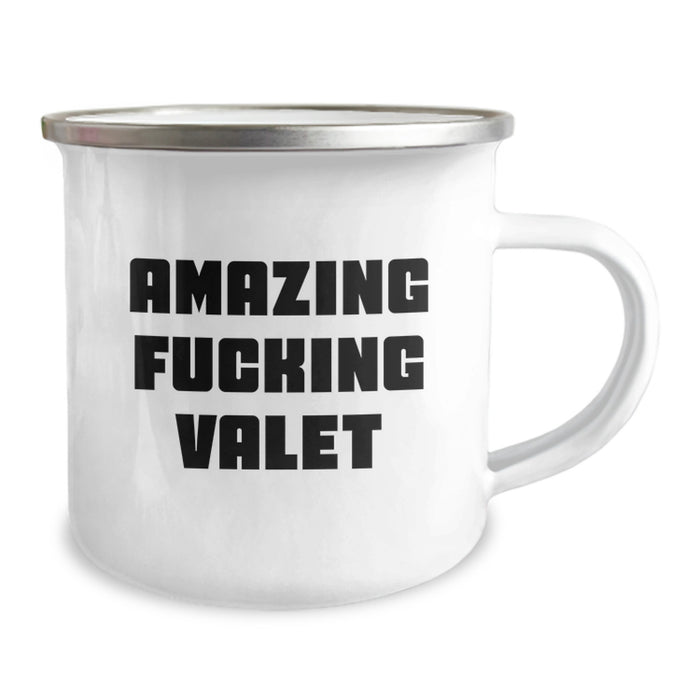 Funny Valet Gifts from Men, Camping Mug for Valet, Amazing 'F--king Valet' Quote, Unique Graduation Gifts for Valets, Funny Valet Mugs - Image 2