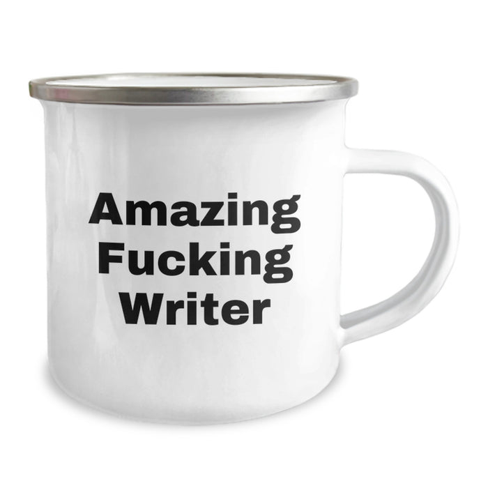 Funny Writer Gifts for Men, Amazing Writer Camping Mug, Perfect Unique Graduation Gifts from Friends to Writer - Image 2