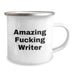Funny Writer Gifts for Men, Amazing Writer Camping Mug, Perfect Unique Graduation Gifts from Friends to Writer - Image 2