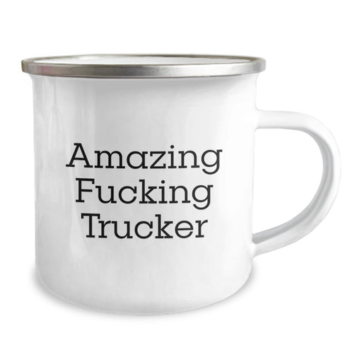 Funny Trucker Gifts from Friends and Family for Him - Amazing Trucker Camping Mug, Perfect for Graduation - Image 2
