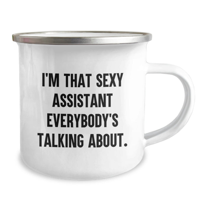 Funny Quote Camping Mug Gifts for Your Awesome Assistant, Graduation Unique Gifts from Friends - Image 2