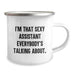 Funny Quote Camping Mug Gifts for Your Awesome Assistant, Graduation Unique Gifts from Friends - Image 2