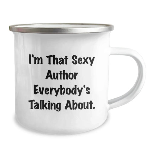Funny Author Gifts from Friends for Christmas - Sexy Author Camping Mug, Perfect for Author Lovers and Bookworms on Holiday - Image 2