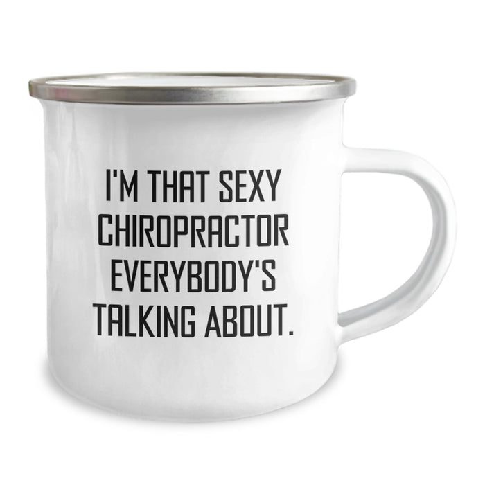 Funny Gifts from Chiropractor Friends - Sexy Chiropractor Quote Camping Mug for Graduation Unique Gifts for Men or Women - Image 2