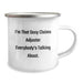 Funny Claims Adjuster Gifts from Friends for Graduation Unique Gifts - 'I'm That Sexy Claims Adjuster Everybody's Talking About.' Camping Mug, Men, Stainless Steel, 12 oz - Image 2