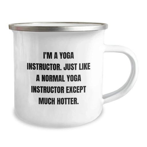 Funny Yoga Instructor Gifts, Hotter Than Average Mugs, Camping Mug for Birthday, Gifts from Friends, Gifts for Yoga Instructor - Image 2