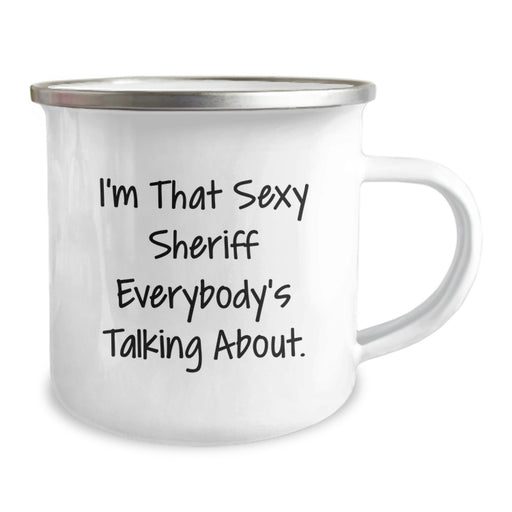 Funny Sheriff Camping Mug Gifts from Friends for Sheriff Men Graduation Unique Gifts - Image 2
