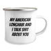 Funny American Longhair Cat Gifts from Friends for Birthday, My American Longhair And I Talk Shit About You Camping Mug - Image 2