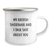 Funny British Shorthair Cat Gifts from Friends for Graduation Unique Gifts - My British Shorthair And I Talk Shit About You, British Shorthair Cat Camping Mug, British Shorthair Cat Enthusiasts - Image 2