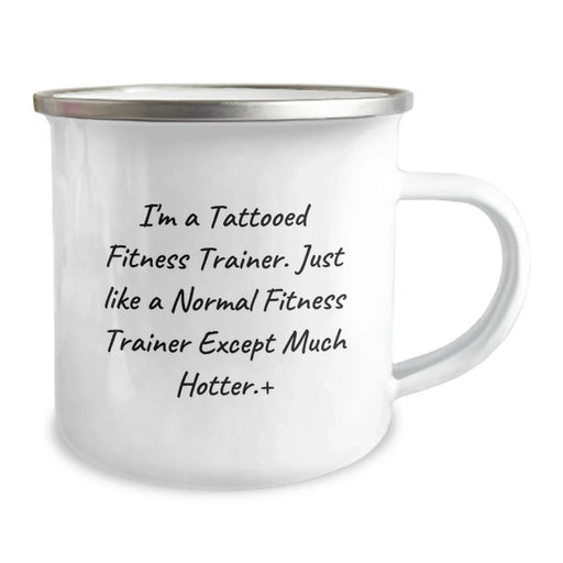 Fitness Trainer Camping Mug - Funny Quote for Fitness Enthusiasts Gifts from Men to Fitness Trainer Friends - Image 2