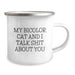 Bicolor Cat Funny Camping Mug Gifts from Friends to Family for Birthday - Image 2