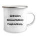 Funny Card Games Gifts for Men from Friends, Unique Graduation Celebration Idea, Card Games Camping Mug with Quote - Gifts for Card Games Enthusiasts - Image 2