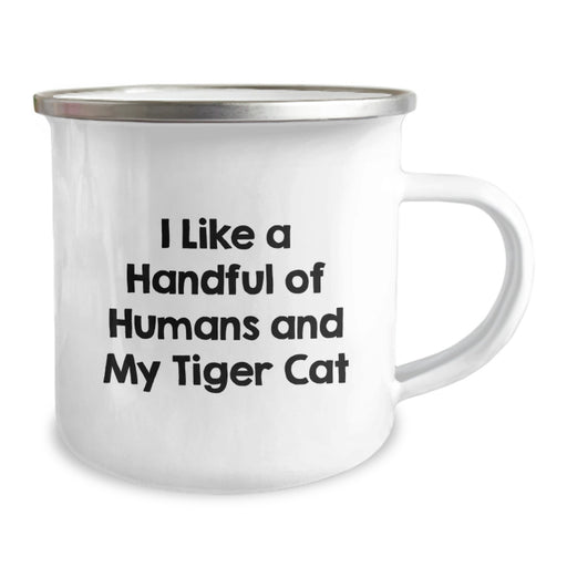 Funny Tiger Cat Camping Mug Gifts from Friends to Tiger Cat Lovers on Graduation Unique - Image 2