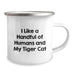 Funny Tiger Cat Camping Mug Gifts from Friends to Tiger Cat Lovers on Graduation Unique - Image 2