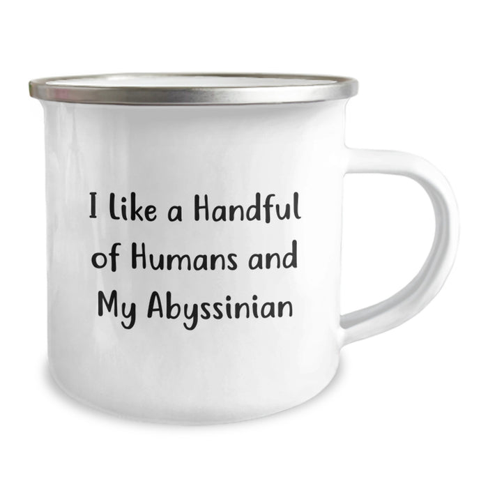 Abyssinian Cat Lover Gifts from Friends for Men Women - Funny Camping Mug for Graduation Unique Gifts - Image 2