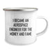 Funny Aerospace Engineer Gifts for Men, Camping Mug for Aerospace Engineer Graduation Unique Gifts from Men to Aerospace Engineer Friends - Image 2