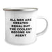 Funny Agent Gifts, Agent Camping Mug, Birthday Unique Presents, 'All Men Are Created Equal But The Coolest Become An Agent' Quote - Image 2