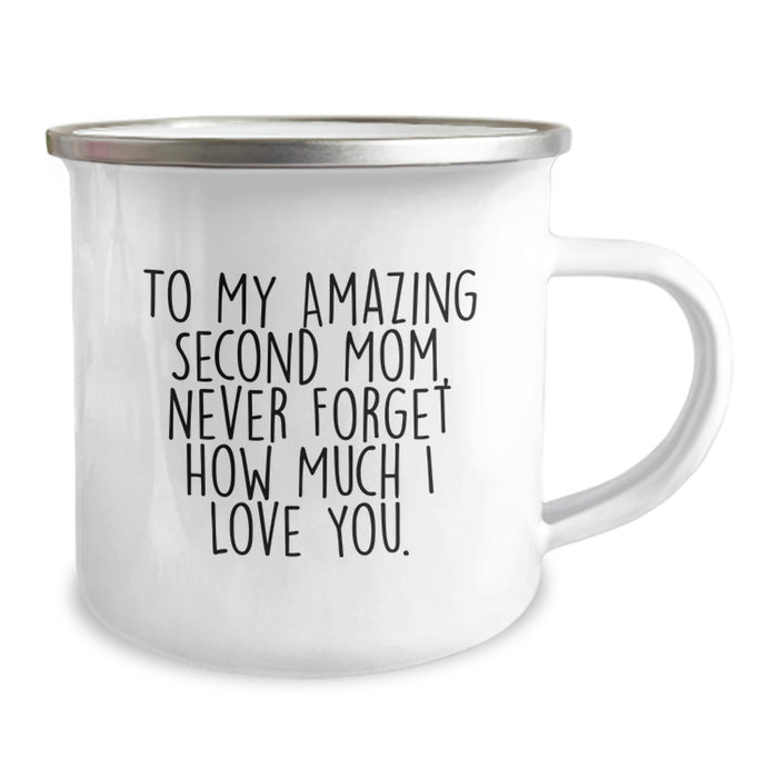 Funny Second Mom Gifts, Camping Mug for Second Mom, To My Amazing Second Mom Graduation Unique Gifts from Family - Image 2
