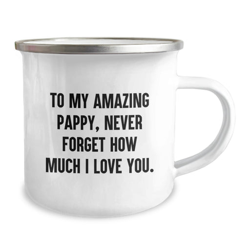 Funny Camping Mug Gifts from Men to My Amazing Pappy, Never Forget How Much I Love You, Graduation Unique Gifts for Pappy - Image 2